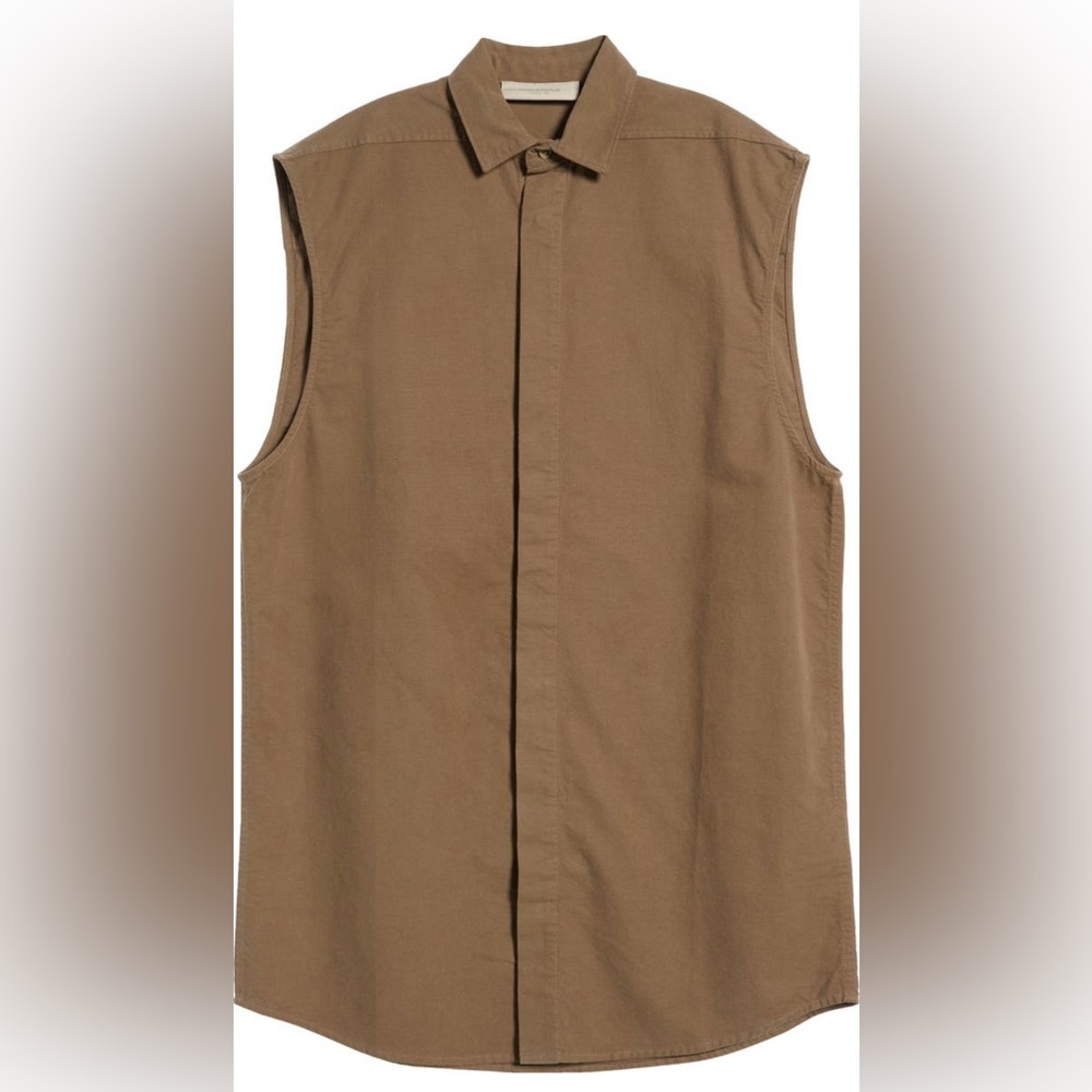 Fear of God Essentials oversized sleeveless shirt dress